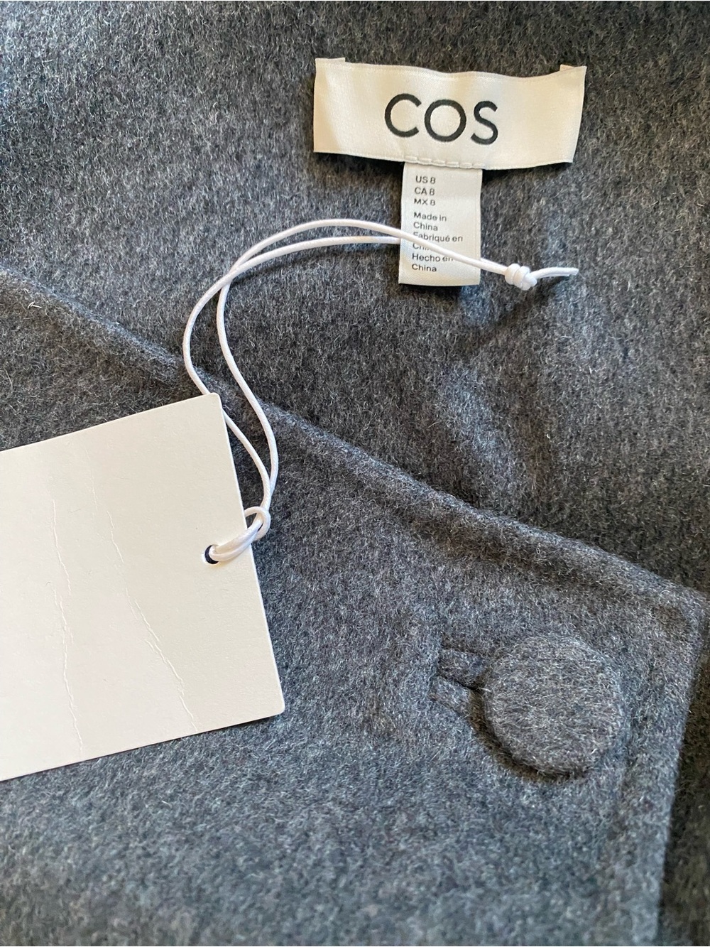Cos Charcoal Mini Skirt View 3